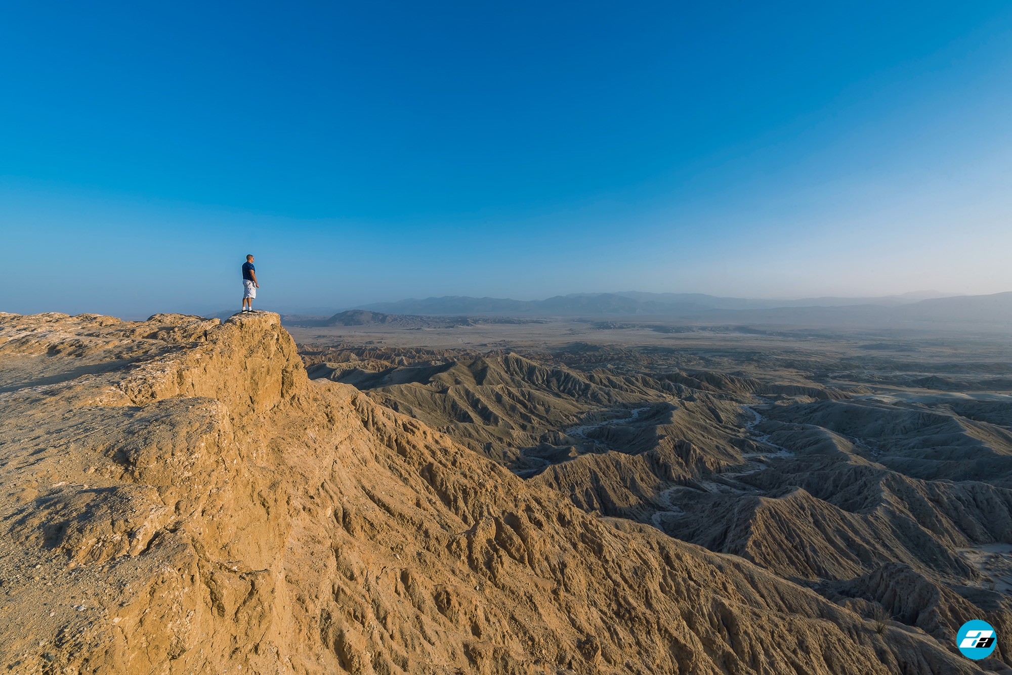 Anza-Borrego Desert, California, USA. Font's Point. Grand Desert View. Edge of the Cliff