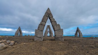 Iceland Travel, Ring Road, The Arctic Henge, Raufarhöfn