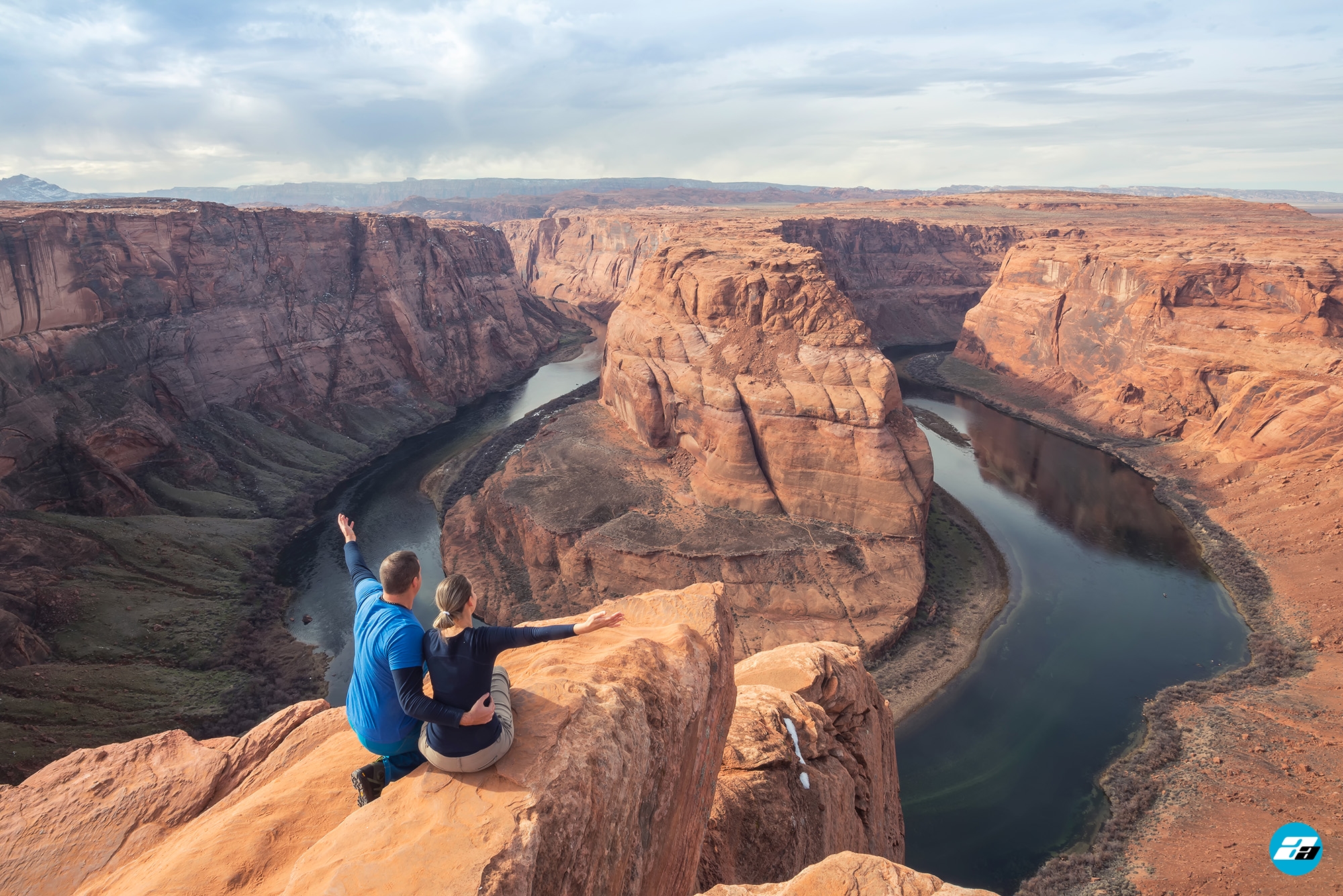Horseshoe Bend, Arizona, USA. Family View. Great View. Family Trip. Town of Page.