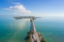 Overseas Highway, FL USA. Road to Key West. Aerial View