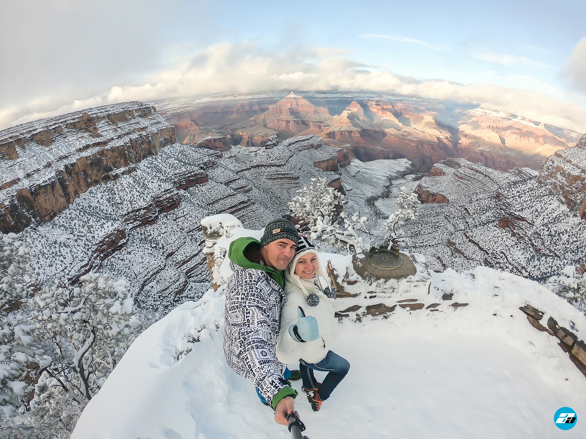 Arizona, USA. Canyon View. Family. Couple. Explorers. Winter Season. Arizona Attraction & Travel.