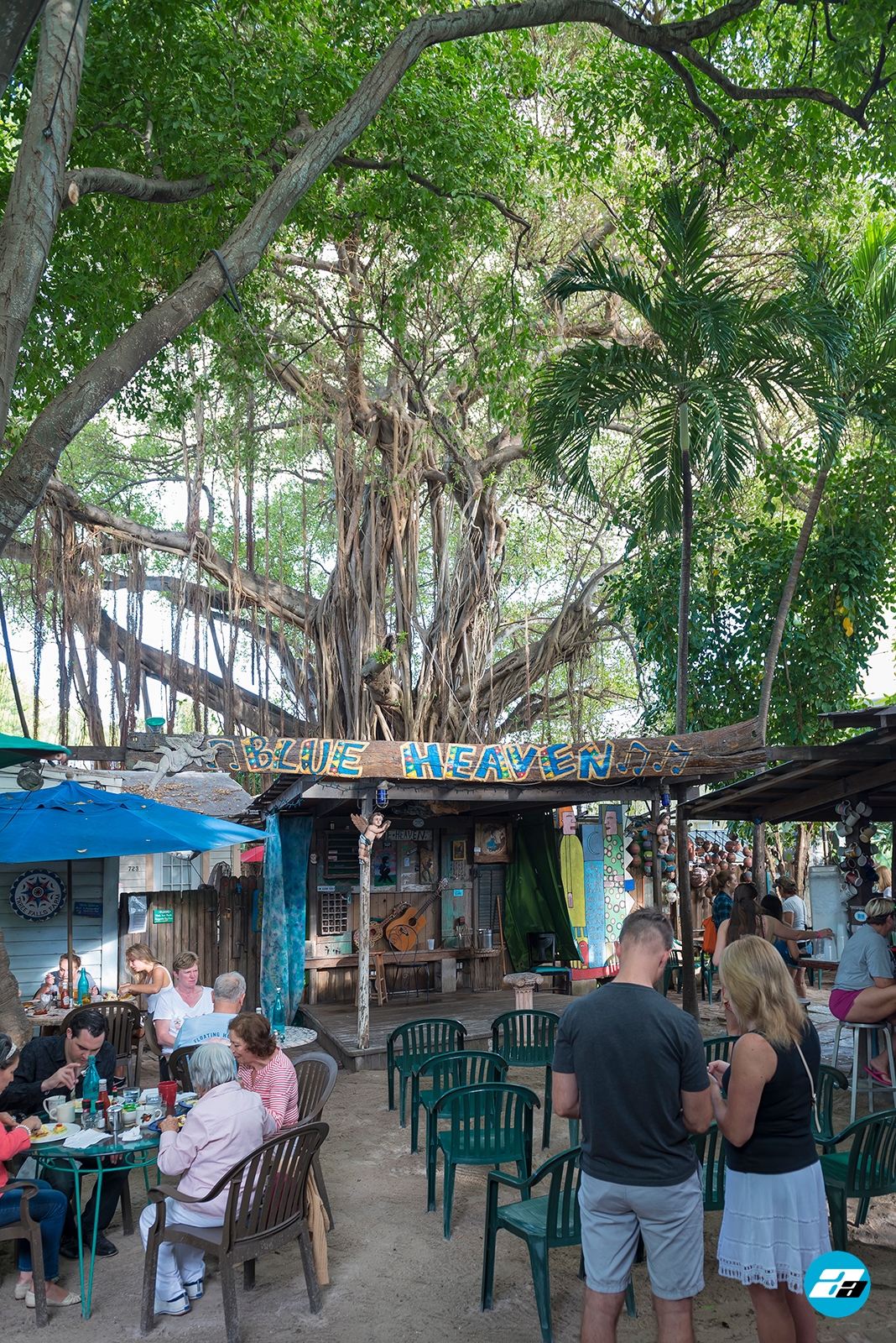 Key West, FL. Blue Heaven Breakfast. Restaurant. Florida Keys