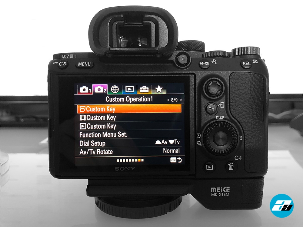 Sony A7III Custom Operation1 menu